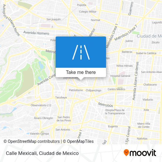 Mapa de Calle Mexicali