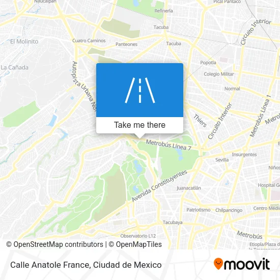 Mapa de Calle Anatole France