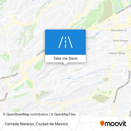 Cerrada Naranjo map