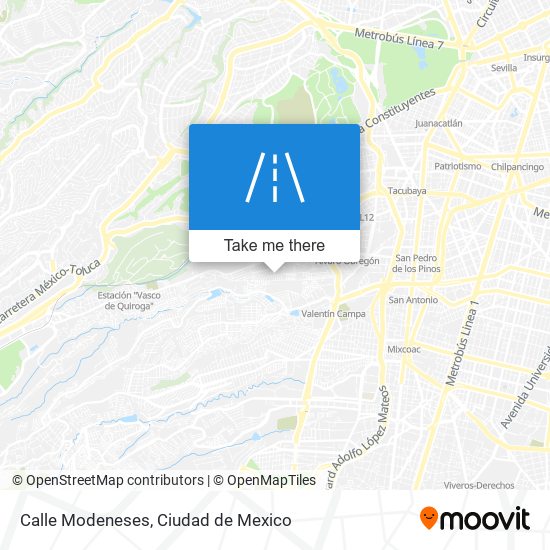 Mapa de Calle Modeneses