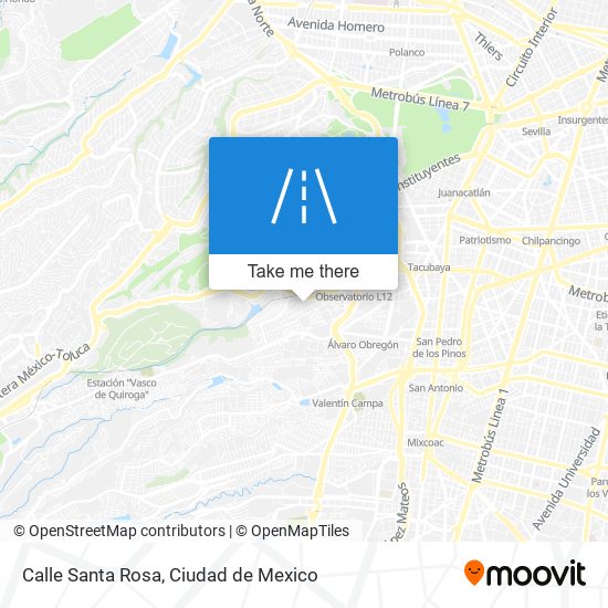 Calle Santa Rosa map