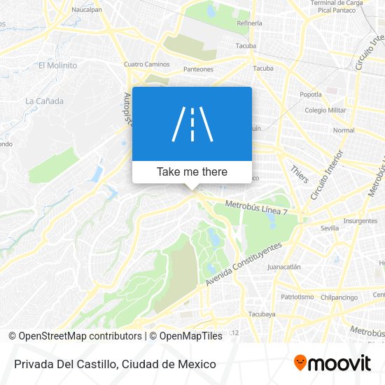 Mapa de Privada Del Castillo