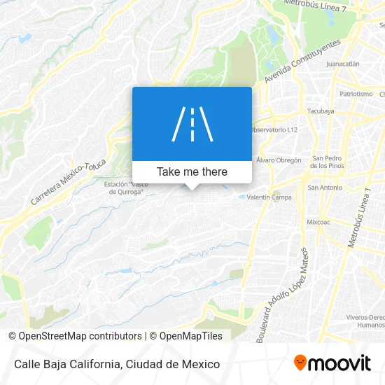 Mapa de Calle Baja California