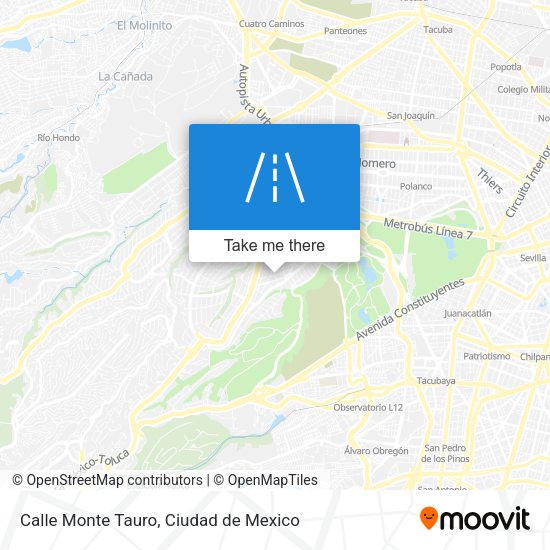 Calle Monte Tauro map
