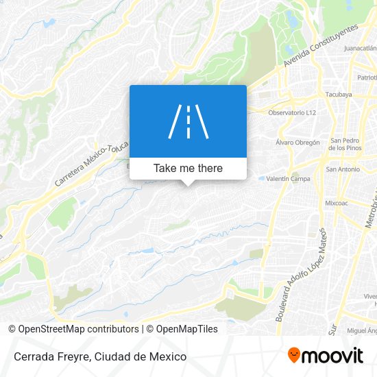 Mapa de Cerrada Freyre