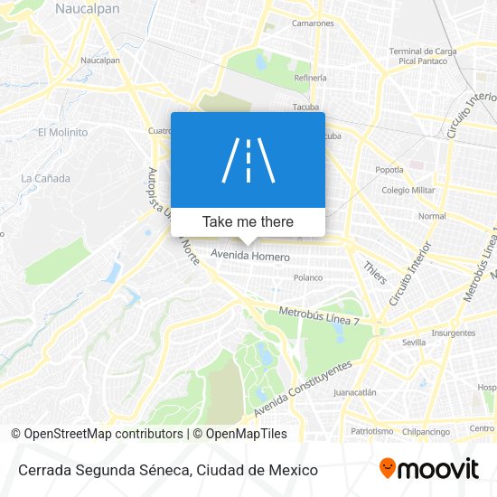 Cerrada Segunda Séneca map