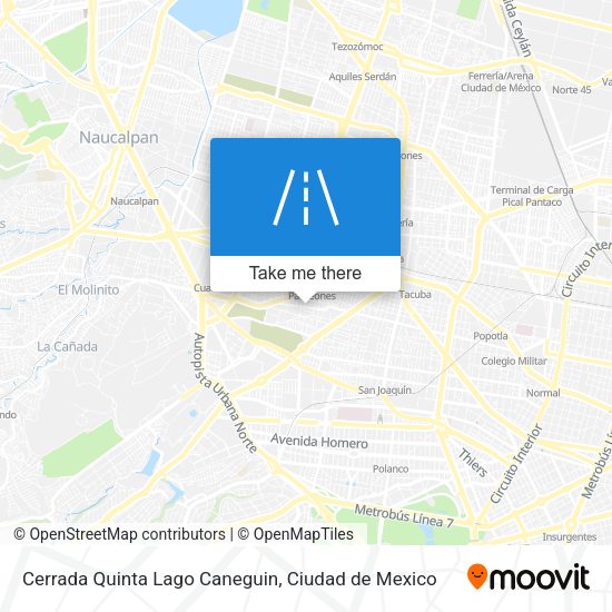 Mapa de Cerrada Quinta Lago Caneguin