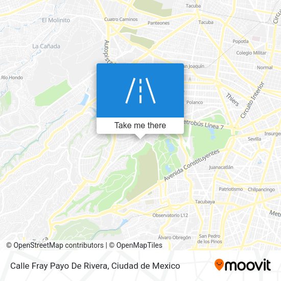 Calle Fray Payo De Rivera map