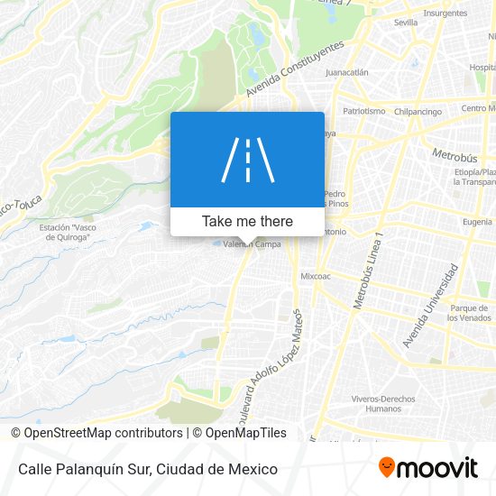 Calle Palanquín Sur map