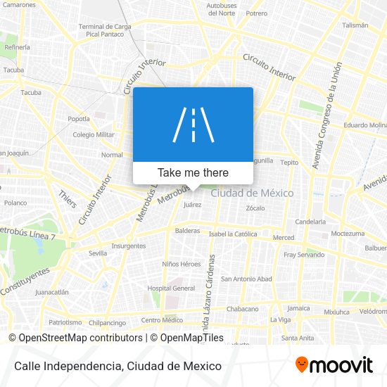 Mapa de Calle Independencia
