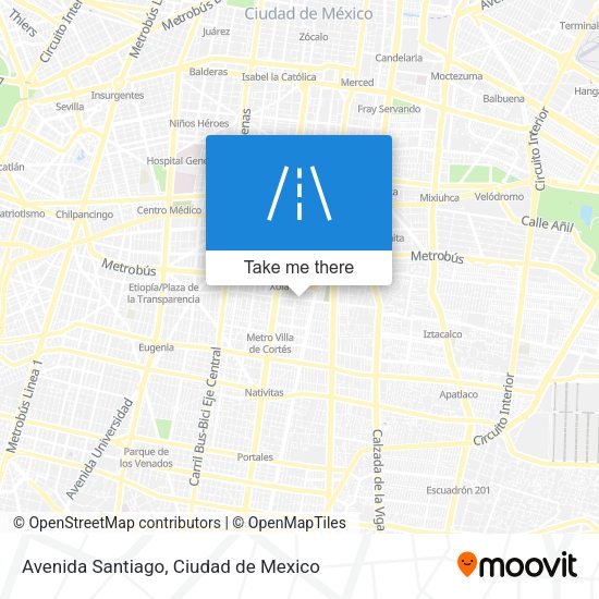 Mapa de Avenida Santiago