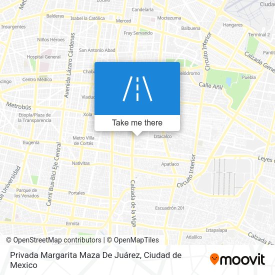 Mapa de Privada Margarita Maza De Juárez