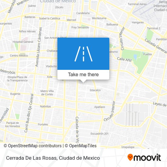 Mapa de Cerrada De Las Rosas