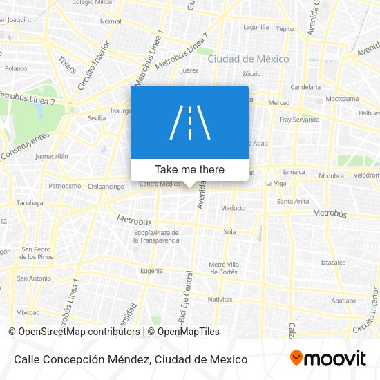 Mapa de Calle Concepción Méndez