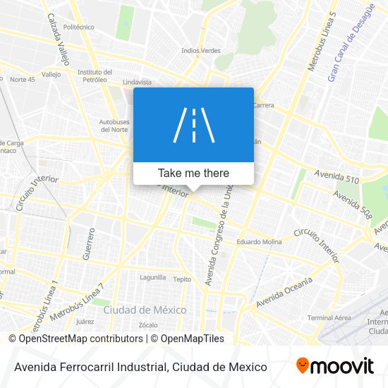 Mapa de Avenida Ferrocarril Industrial