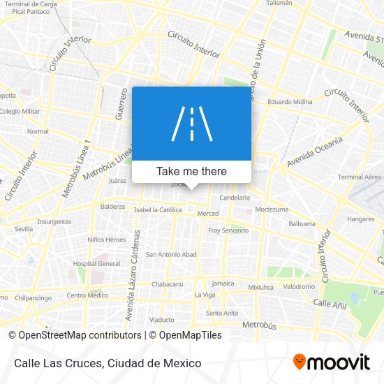 Calle Las Cruces map