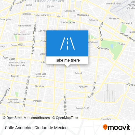 Mapa de Calle Asunción