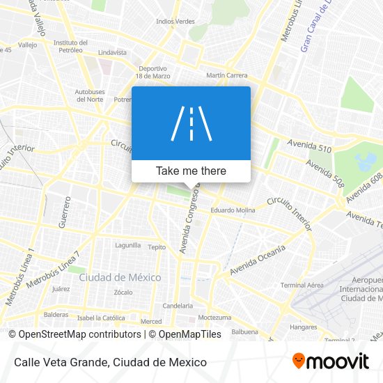 Mapa de Calle Veta Grande