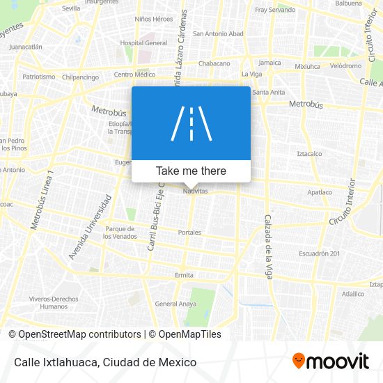 Mapa de Calle Ixtlahuaca