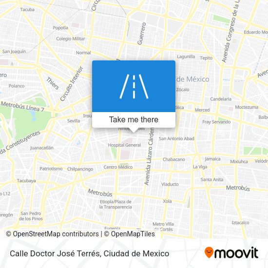 Mapa de Calle Doctor José Terrés