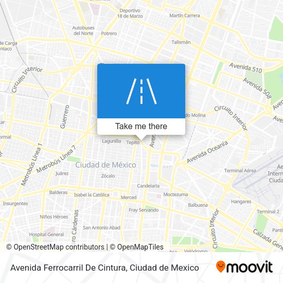 Avenida Ferrocarril De Cintura map