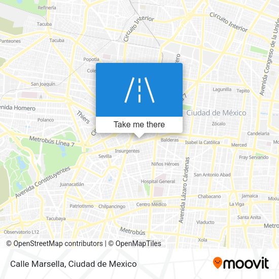 Mapa de Calle Marsella