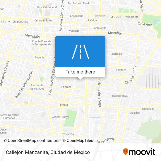 Callejón Manzanita map