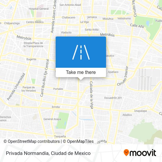 Mapa de Privada Normandía