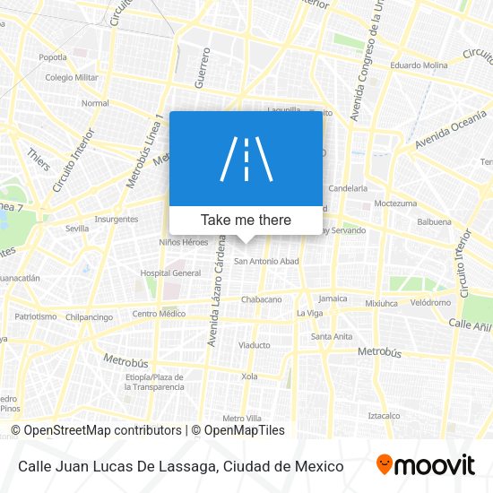 Mapa de Calle Juan Lucas De Lassaga