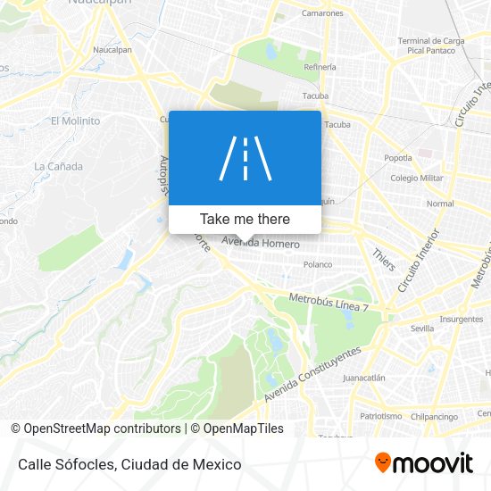 Calle Sófocles map