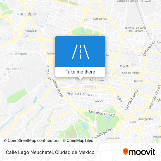 Calle Lago Neuchatel map