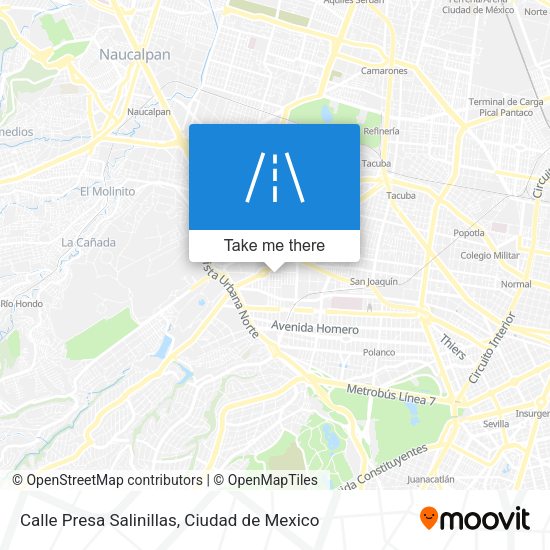 Mapa de Calle Presa Salinillas