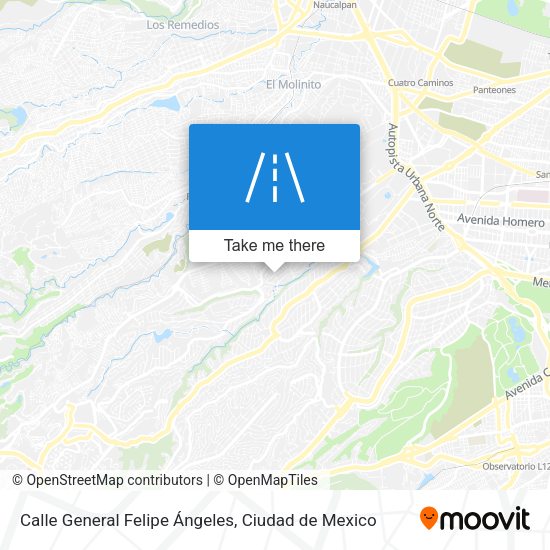 Calle General Felipe Ángeles map