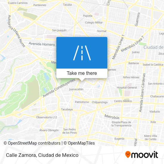 Mapa de Calle Zamora