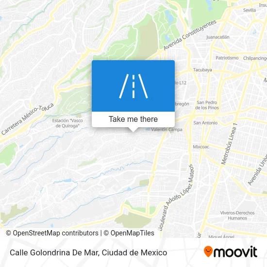 Mapa de Calle Golondrina De Mar
