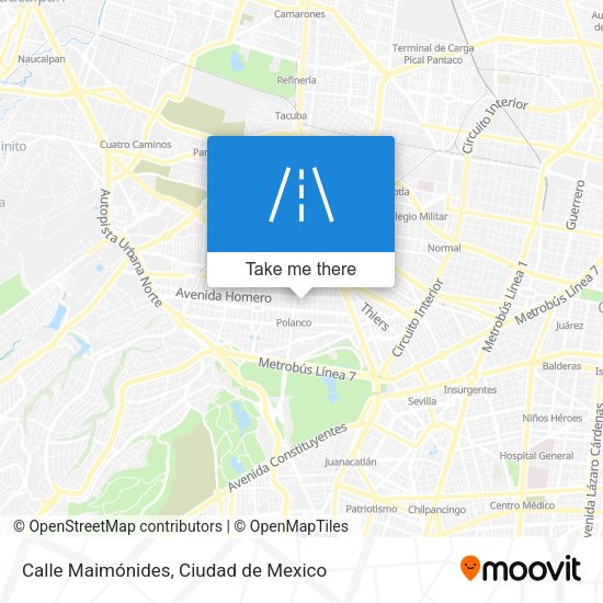 Calle Maimónides map