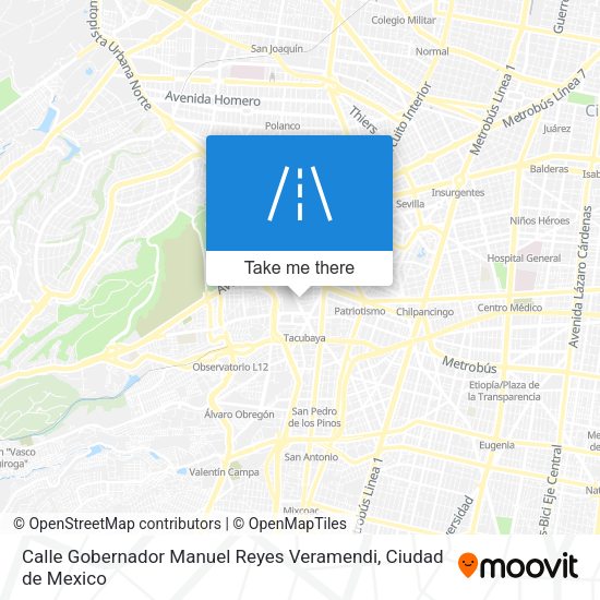 Calle Gobernador Manuel Reyes Veramendi map