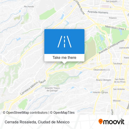 Cerrada Rosaleda map