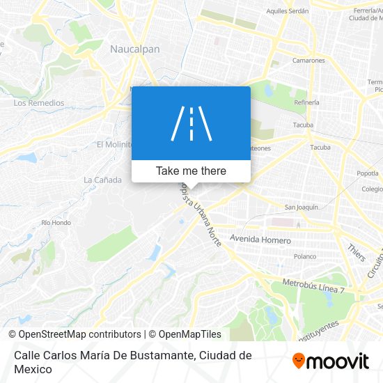 Mapa de Calle Carlos María De Bustamante