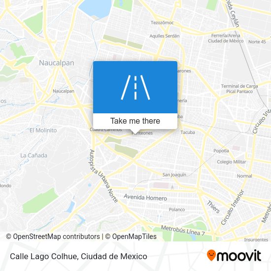 Calle Lago Colhue map