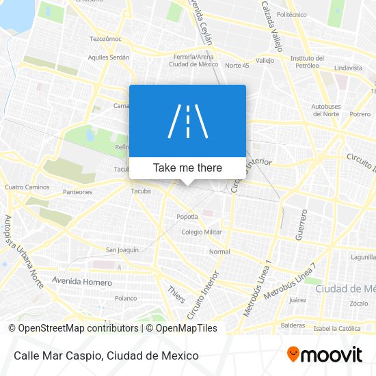 Mapa de Calle Mar Caspio