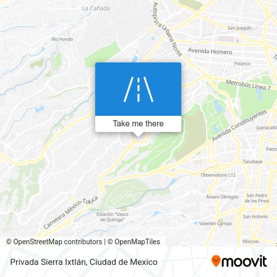 Mapa de Privada Sierra Ixtlán