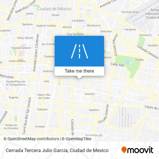 Cerrada Tercera Julio García map