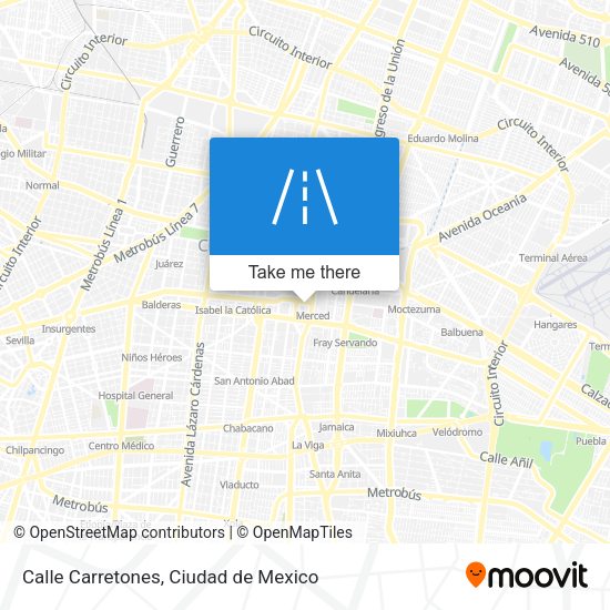 Calle Carretones map