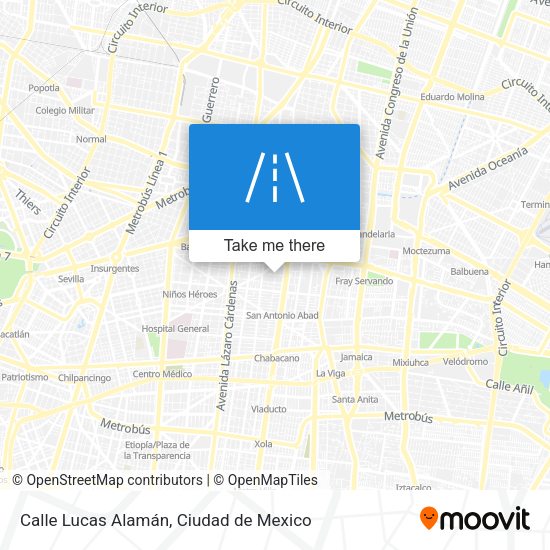 Calle Lucas Alamán map