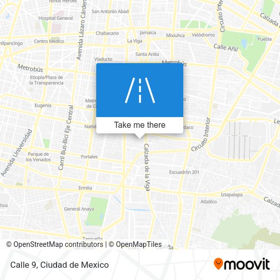 Calle 9 map