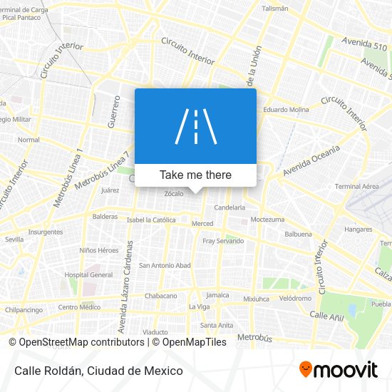 Calle Roldán map