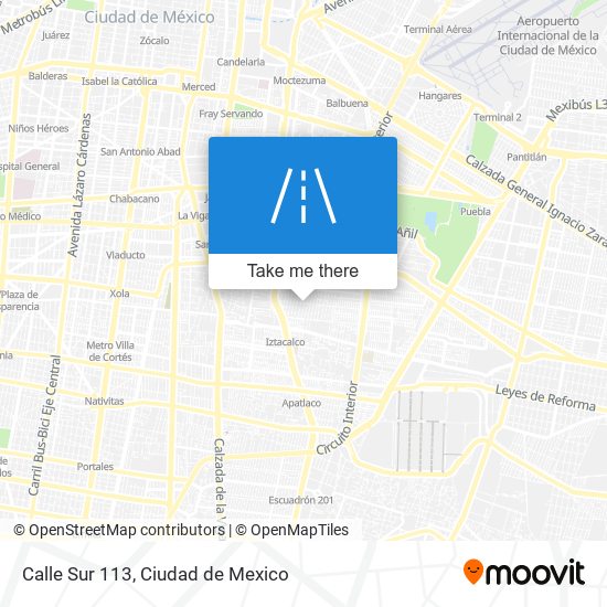 Mapa de Calle Sur 113