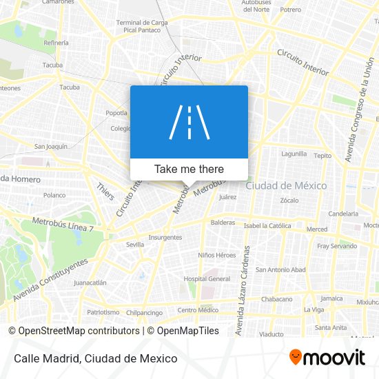 Mapa de Calle Madrid