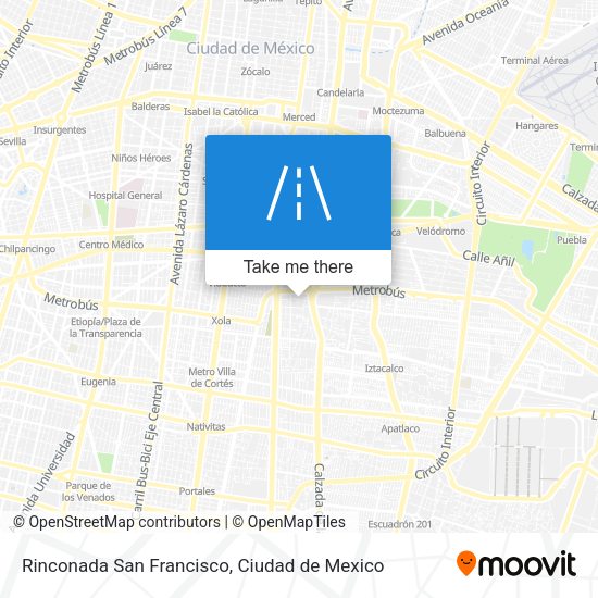 Rinconada San Francisco map